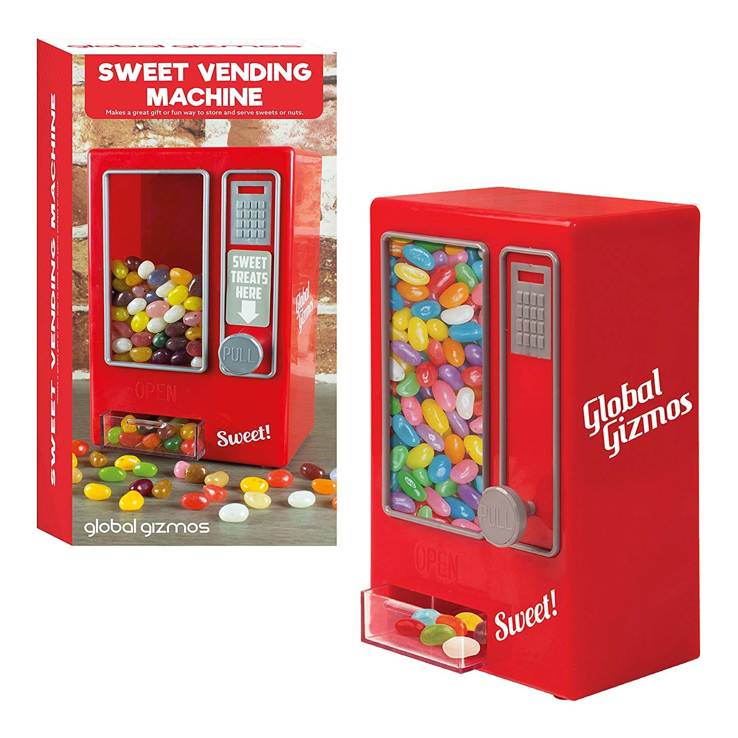 Red Retro Style Mini Sweet Vending Machine Vintage Toy ...