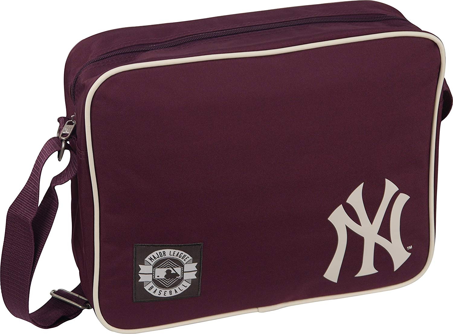 New York Yankees MLB Official Burgundy Airline Adjustable Shoulder Bag Canvas | eBay