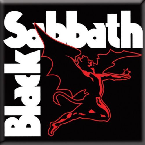 Black Sabbath Flying Demon Steel Metal Fridge Magnet Album Band Logo Icon O...