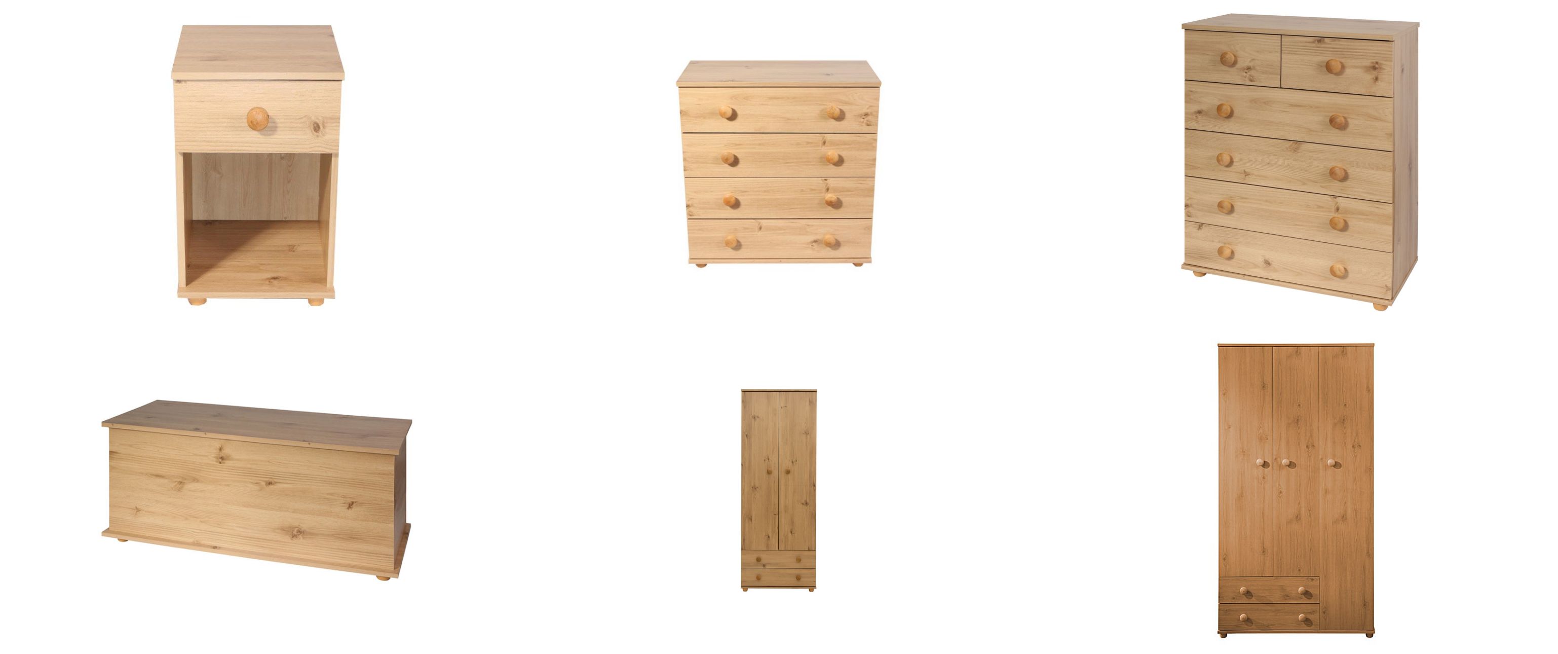 Details About Cambridge Pine Effect Bedroom Furniture Chest Of Drawers Wardrobes Bedside Table