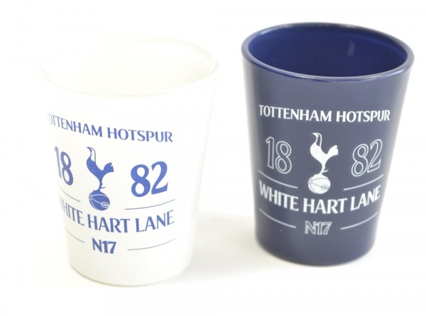 Tottenham Hotspur Spurs FC Football Club Shot Glasses 2 Pack Official