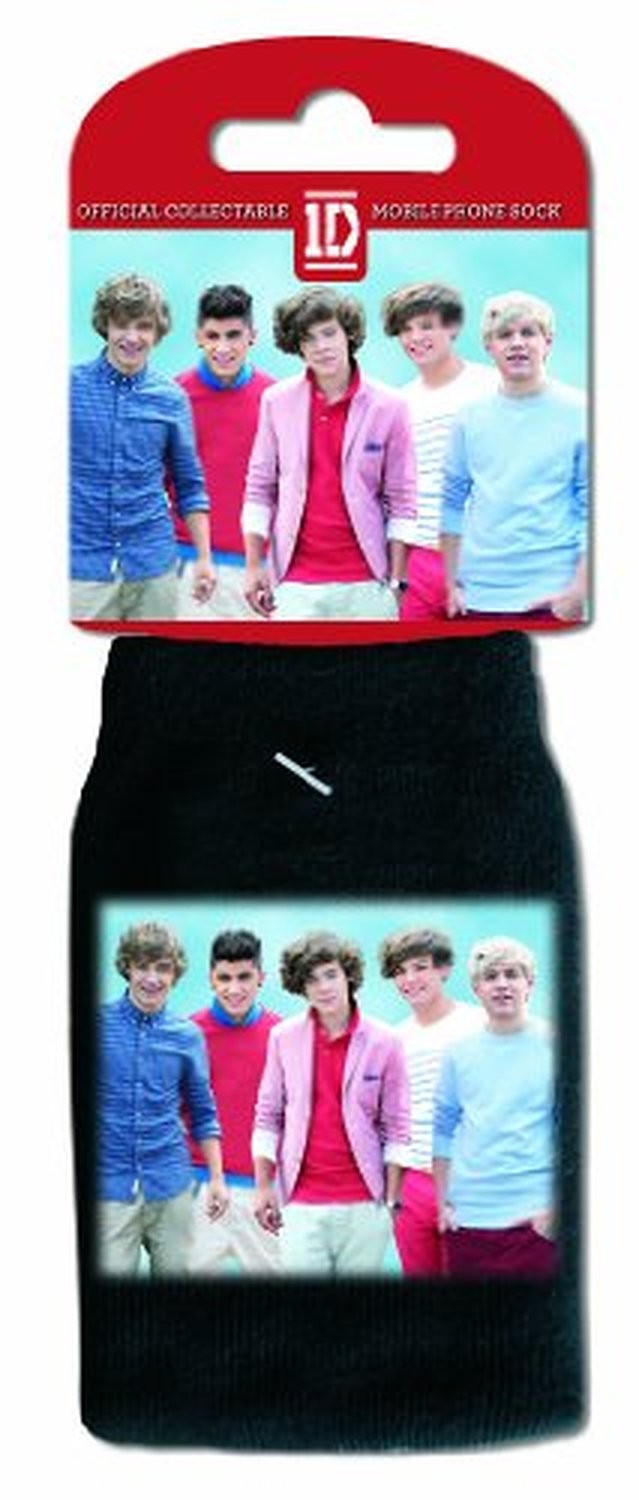 1D One Direction Black iPhone Blackberry Sock Band Picture Cover Case Official