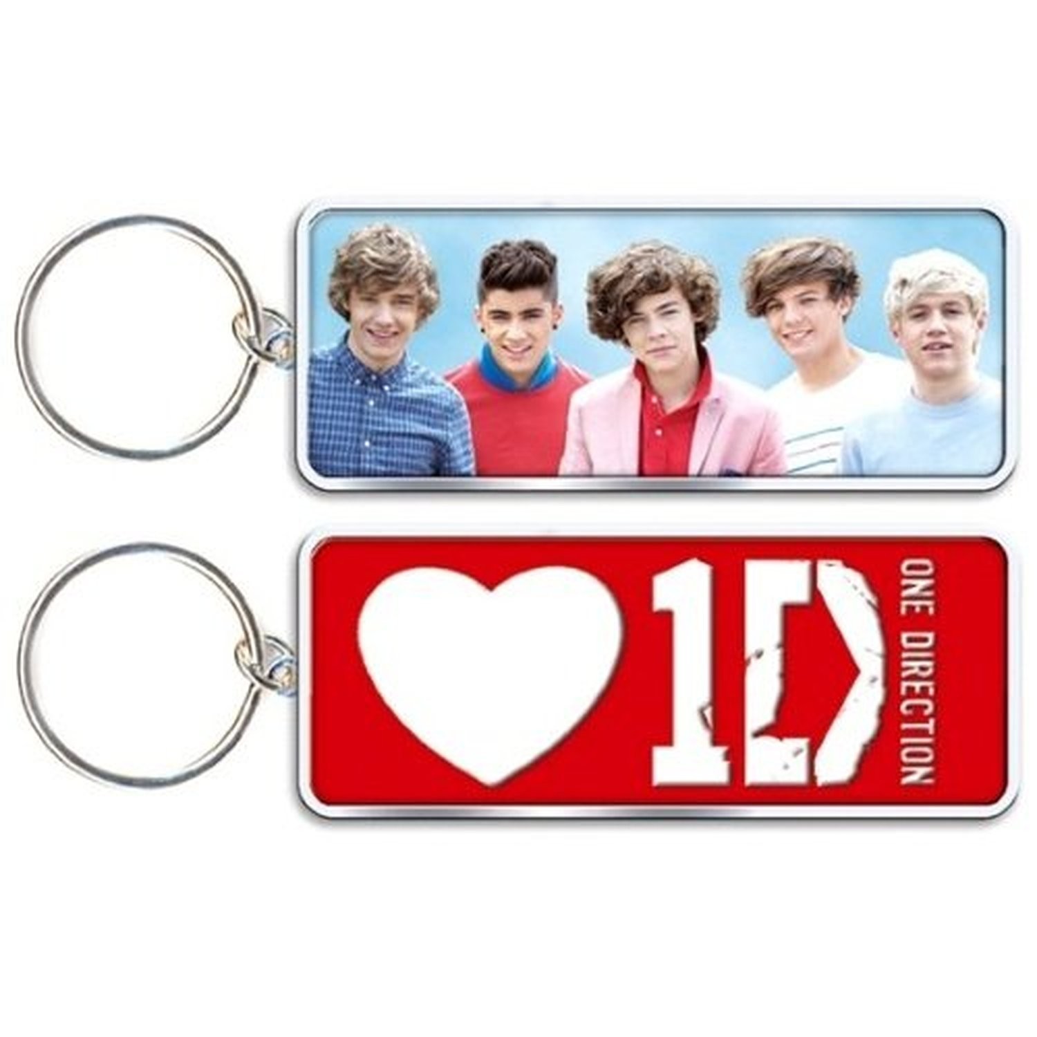 1D One Direction Liam Zayn Harry Louis Niall Keyring Keychain Retro Official 