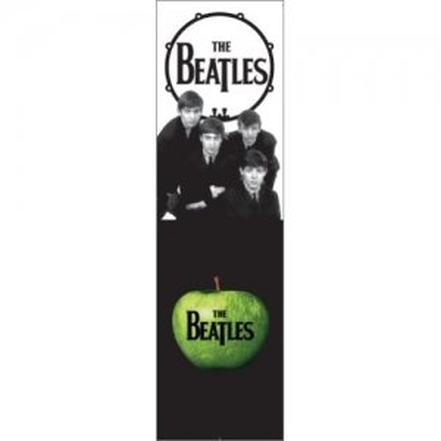 The Beatles Card Bookmark Band Photo Picture Drum Apple Logo Image 100% Official