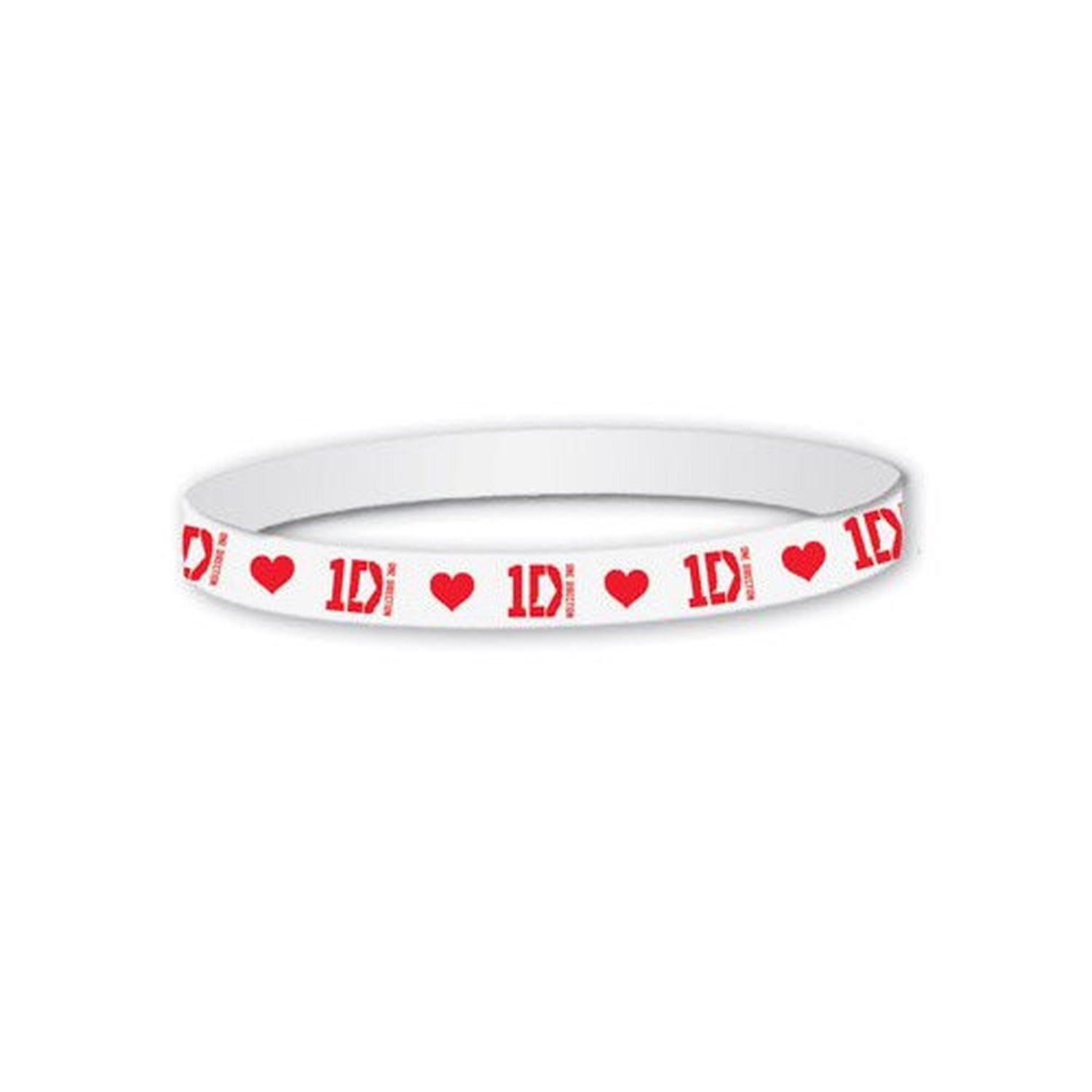 1D One Direction Harry Styles Gummy White Bracelet Wristband Fan Gift Official