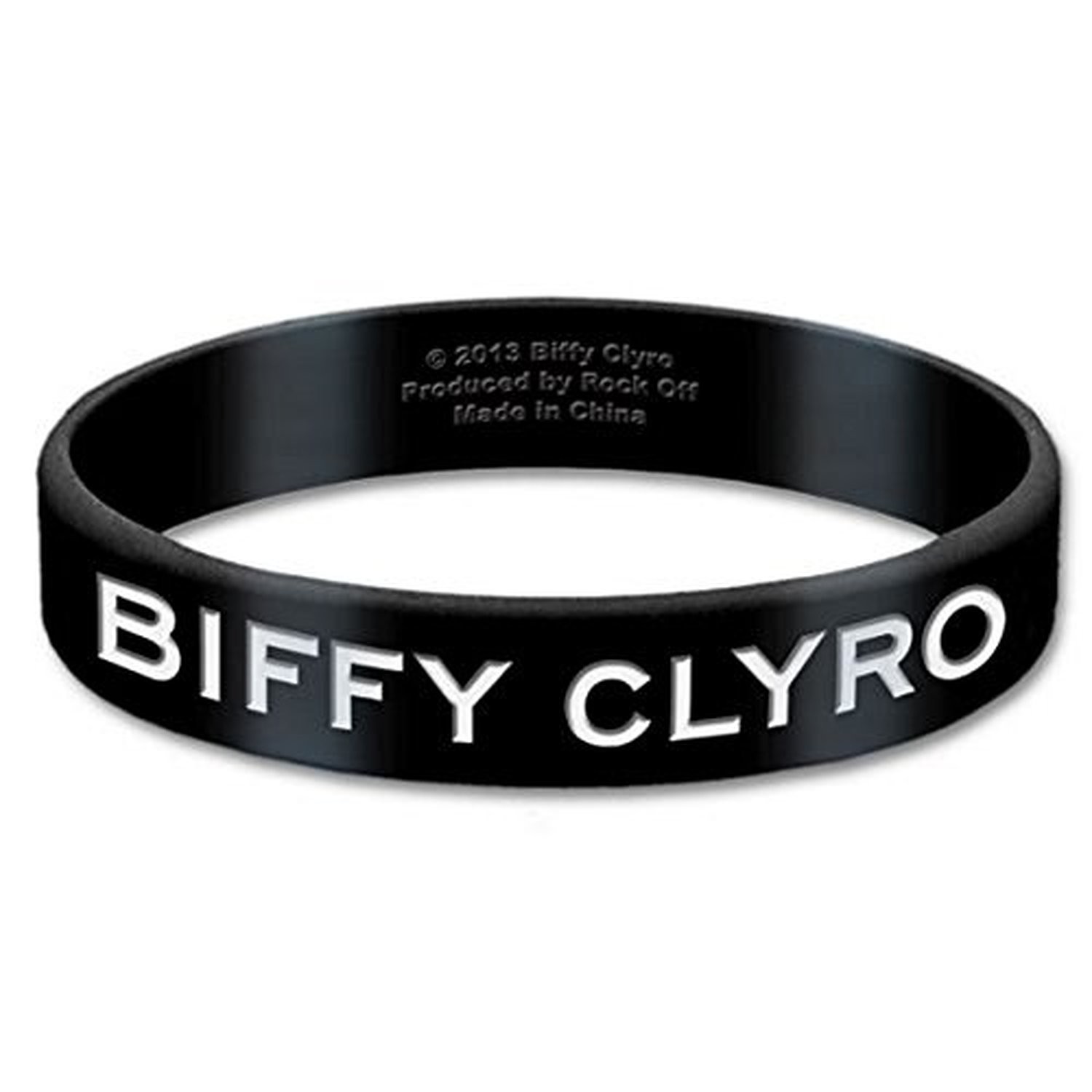Biffy Clyro Black Wristband Gummy Rubber Bracelet Band Logo Name Gift Official