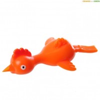 Orange Slingshot Rubber Chicken Kids Fun Toy Party Bag Filler Novelty Joke Stretchy 5+