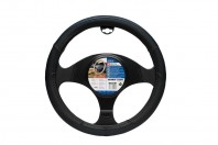 Car Steering Wheel Cover Glove Black Blue Colour Line 37-39cm Universal Easy Fit