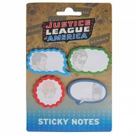 4 Justice League of America Sticky Notes 
