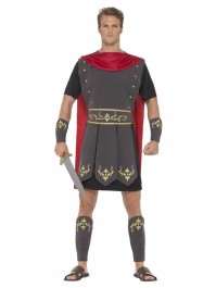 Large Roman Gladiator Captain Mens Male Adult Halloween Costume Fancy Dress Party