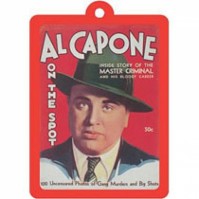 Al Capone On The Spot Story Retro Metal Keyring Vintage Robert Opie Official