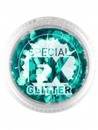 Glitter Confetti Loose 2g Pot, Special FX, Make Up Accessory,  Green, Aqua, 