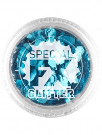 Glitter Confetti Loose 2g Pot, Special FX, Make Up Accessory , Blue 