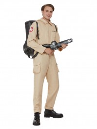 Large Ghostbusters With Inflatable Backpack Mens Male Halloween Costume Fancy Dress