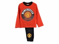 Manchester United Football Club Official Boys Pyjamas 2018 Badge Crest 4 - 12 Years