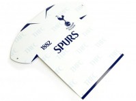 Tottenham Hotspurs Football Club Official Shirt Shaped Metal Sign Wall Hanging Crest Badge