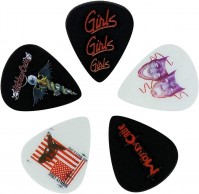 Motley Crue Plectrum Pack Of Five Official Dr Feelgood Theatre Pain Girls Guitar 