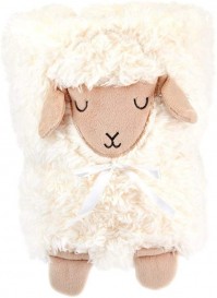 Baa Baa Lamb Soft Baby Blanket New Born Unisex Pram Basket Crib Plush Comforter