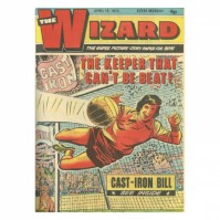 Classic Comics Small Tin Sign Wizard The Keeper That Can't Be Beat  Retro