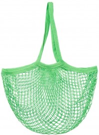 Leaf Green String Bag 100% Cotton Retro Mesh Reusable Eco Friendly Shopping