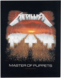 Metallica Master of Puppets Official  Back Patch Sew On Logo Band Album Cover