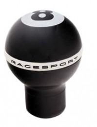 Race Sport 8 Ball Style Black White Car Gear Stick Knob Shift Lever Handle 