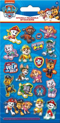 Paw Patrol Official Reusable Fun Foiled Stickers 3+ Children Kids Chase Rubble