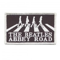 The Beatles Abbey Road Black White Logo Band Iron Sew On Patch Badge Official