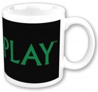 Coldplay Band Name Logo Coffee Mug White Black Green Boxed Fan Gift Cup X & Y