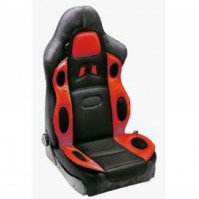 Car Sports Seat Cover Cushion Matrix Concept Black And Red 67cm x 52cm