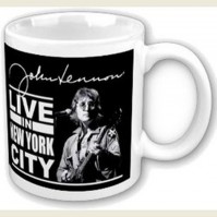 John Lennon Live In New York City NYC White Coffee Mug Boxed Official Fan Gift