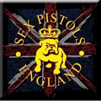 Sex Pistols Metal Fridge Magnet Bulldog Flag Band Album Cover Official