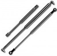 Audi TT Coupe (1998-2006) Boot Lifter Gas Struts With OEM Fittings - In Black Carbon Steel With Nitrocarburized Plating