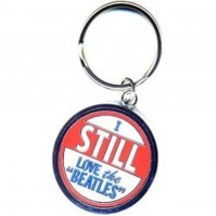 I Still Love The Beatles Red White Logo Metal Keychain Keyring Fan Gift Official