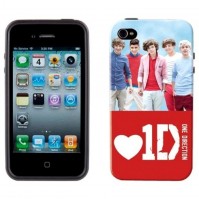1D One Direction Harry Styles iPhone 4 4G 4GS Red Cover Hard Case Gift Official