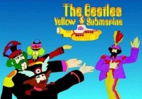 The Beatles Yellow Submarine Sub Band 1 Postcard Photograph Image Official 