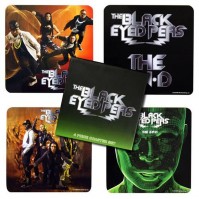Black Eyed Peas 4 Drinks Coaster Set 4 Album Covers Logo Fan Gift Box Official
