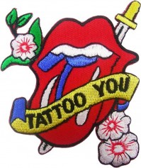 The Rolling Stones Tattoo You Tongue Lips Iron Sew On Patch Badge Decal Official