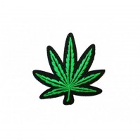 Cannabis Marijuana Skunk Weed Pot Iron On/Sew On Highly Detailed Badge Patch Large