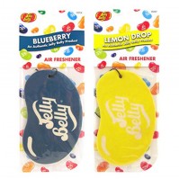 Jelly Belly Duo Pack 2D Bean Sweets Car Air Freshener Blueberry And Lemon Drop