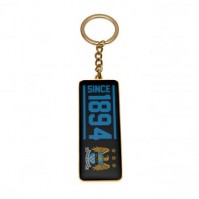 Manchester City Football Club Official Est. Since Metal Key Ring Chain Charm Badge Crest