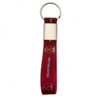 West Ham Football Club Official Silicone Key Ring Chain Team Crest Badge