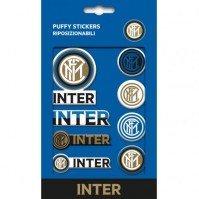 Inter Milan Football Club Official 8 Assorted Bubble Puffy Stickers Crest Badge
