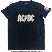 Logo & Angus AC/DC Short Sleeve T-Shirts Official Licensed Rock Classic Band Album L