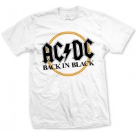 Back in Black AC/DC Short Sleeve T-Shirts Official Licensed Rock Classic Band Album S