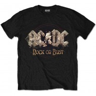 Rock or Bust AC/DC Short Sleeve T-Shirts Official Licensed Rock Classic Band Album M