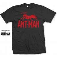 Marvel Comics Ant Man XX Large Mens Black Tshirt Red Film Logo Avengers Official