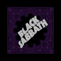 Black Sabbath Purple Wavy Logo Official Black Bandana Rock Band Music Head Kerchief