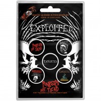 The Exploited Punks Not Dead Pack Of Five Button Badge Pin Rock Band Heavy Metal