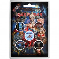 Iron Maiden Later Albums Pack Of Five Button Badge Rock Band Official Product